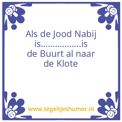 Tegeltje: De jood