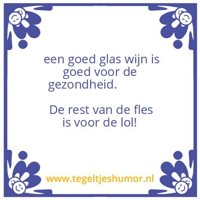 Tegeltje: wijnen