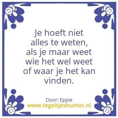 Tegeltje: Inspiratie