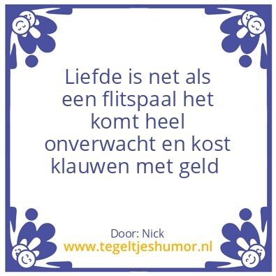Tegeltje: Liefde