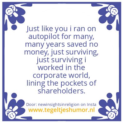 Tegeltje: THIS IS NOT A DREAM !