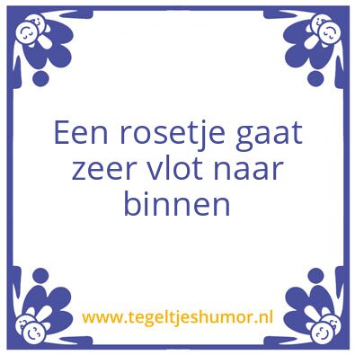 Tegeltje: .