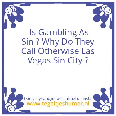 Tegeltje: Las Vegas – Sin City !