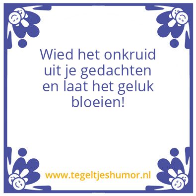 Tegeltje: weekendgroet