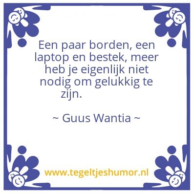 Tegeltje: .
