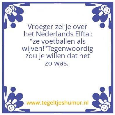 Tegeltje: Voetbal