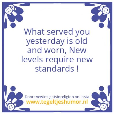 Tegeltje: New Levels