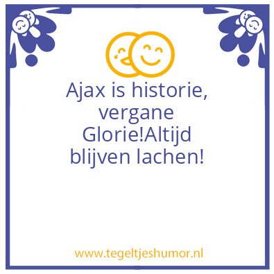 Tegeltje: Ajaks