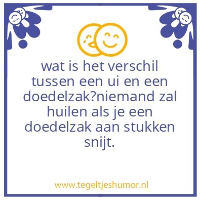 Tegeltje: doedelzak