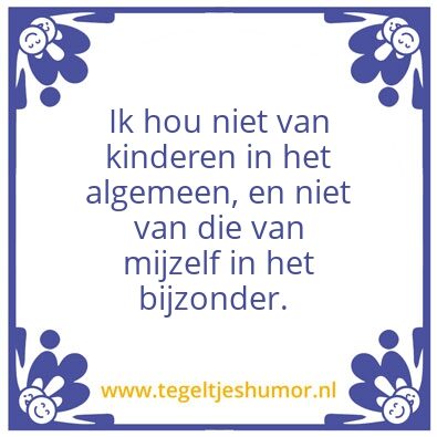 Tegeltje: Kinderen