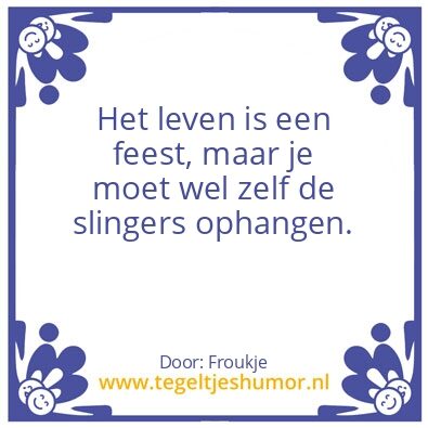Tegeltje: Leven