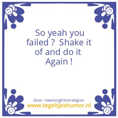 Tegeltje: Straighten things out