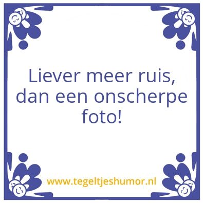 Tegeltje: Gebruik ISO