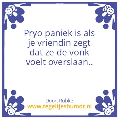 Tegeltje: Vonk