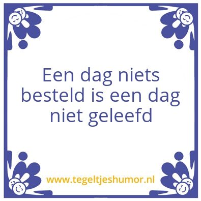 Tegeltje: Tegeltje