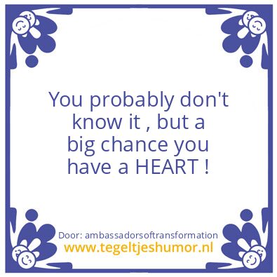 Tegeltje: You probably don’t know it