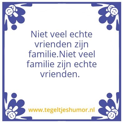 Tegeltje: Familie?