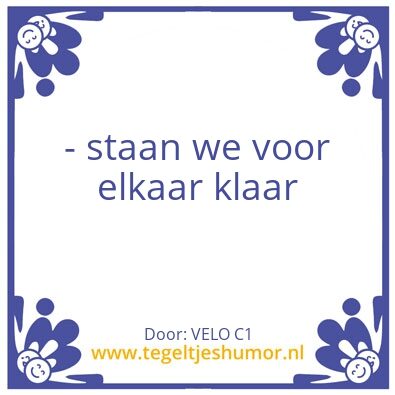 Tegeltje: In dit team