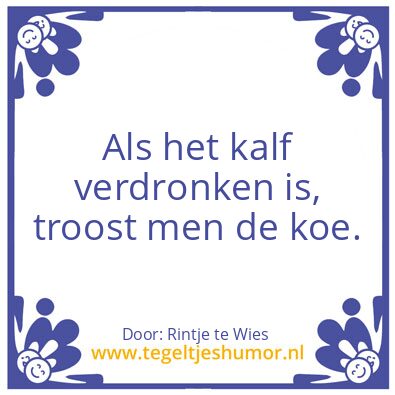 Tegeltje: Dierenleed