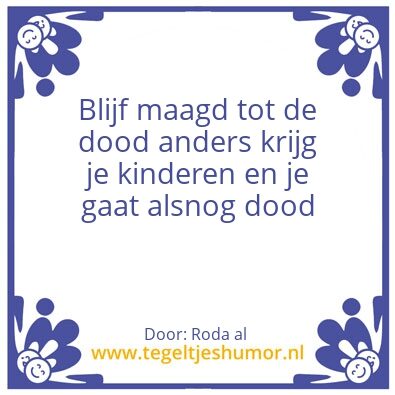 Tegeltje: Maagd