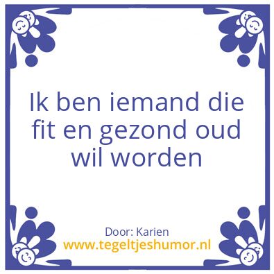 Tegeltje: Wie ben ik