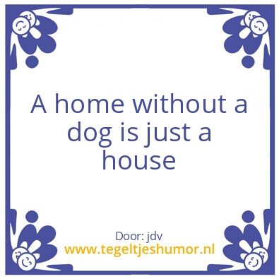 Tegeltje: dogs
