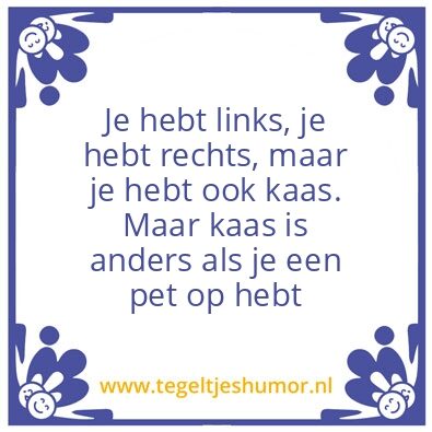 Tegeltje: Kaas