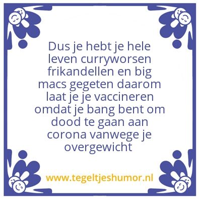 Tegeltje: Overgewicht