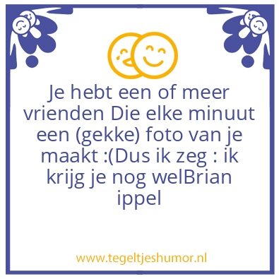 Tegeltje: Foto