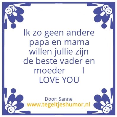 Tegeltje: Sanne en Thijs