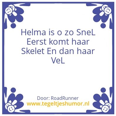 Tegeltje: SneL