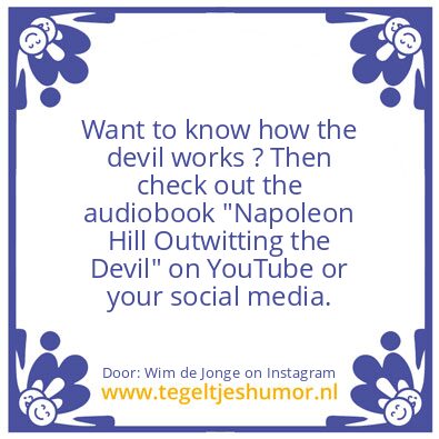 Tegeltje: devil and demons
