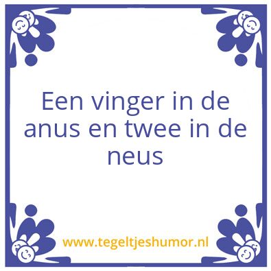 Tegeltje: Procto