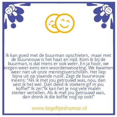 Tegeltje: Burenruzie