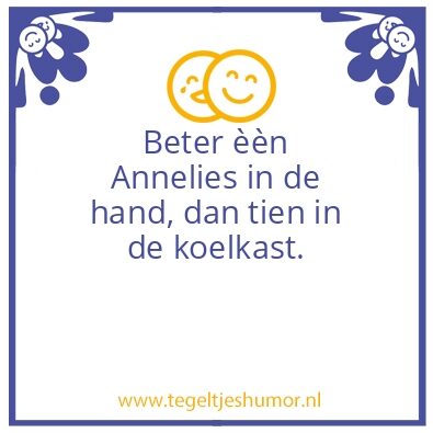 Tegeltje: Annelies