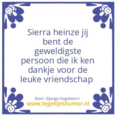 Tegeltje: Sierra