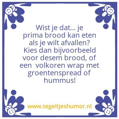 Tegeltje: Wist je dat…