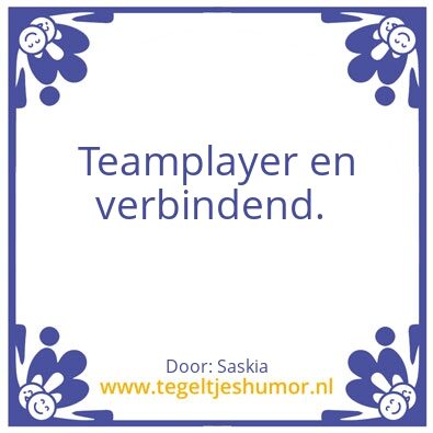 Tegeltje: Sanne