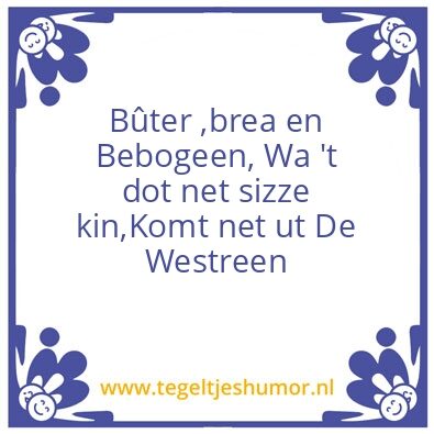 Tegeltje: De Westereen