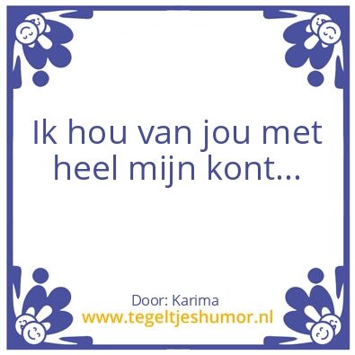 Tegeltje: Karima