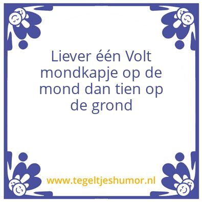 Tegeltje: VWT
