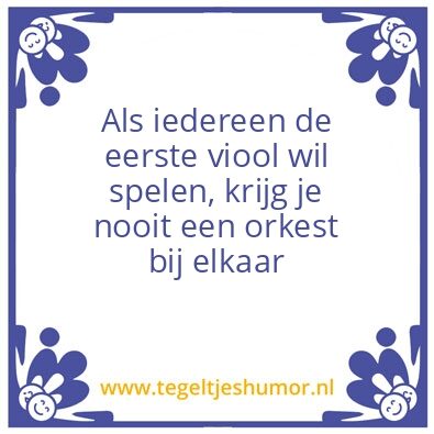 Tegeltje: Orkest