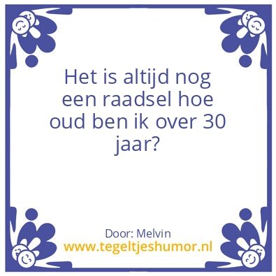 Tegeltje: 5 jaar