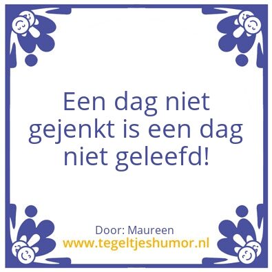 Tegeltje: Jenken