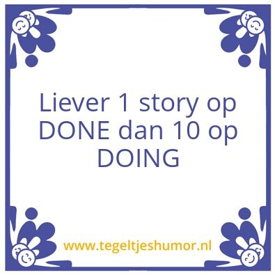 Tegeltje: DONE
