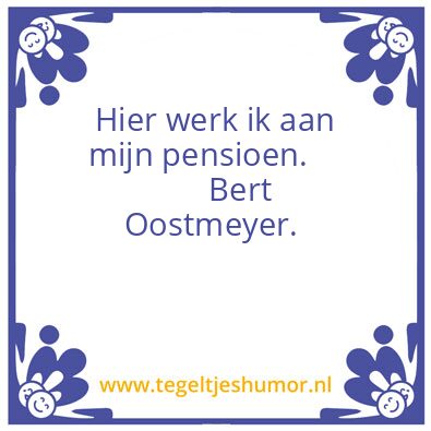 Tegeltje: Regel ’t!