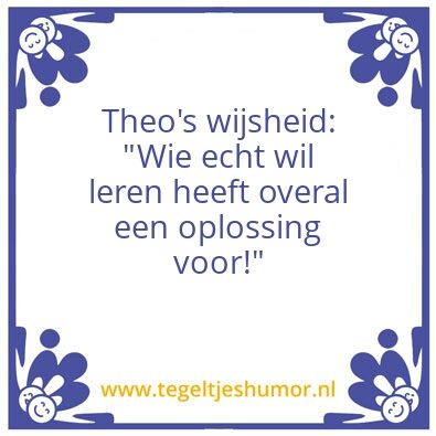 Tegeltje: Theo