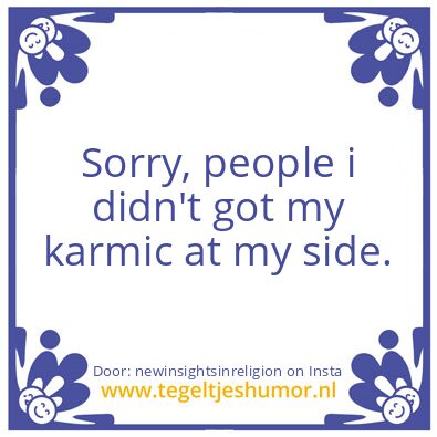 Tegeltje: Most people don’t know…