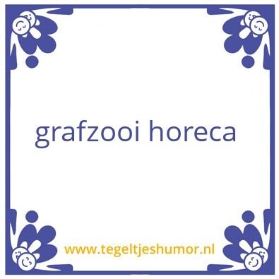 Tegeltje: horeca