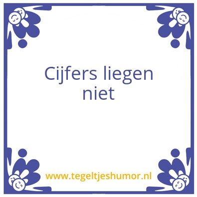 Tegeltje: Cijfers